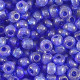 Glasperlen rocailles 6/0 (4mm) Transparent royal blue
